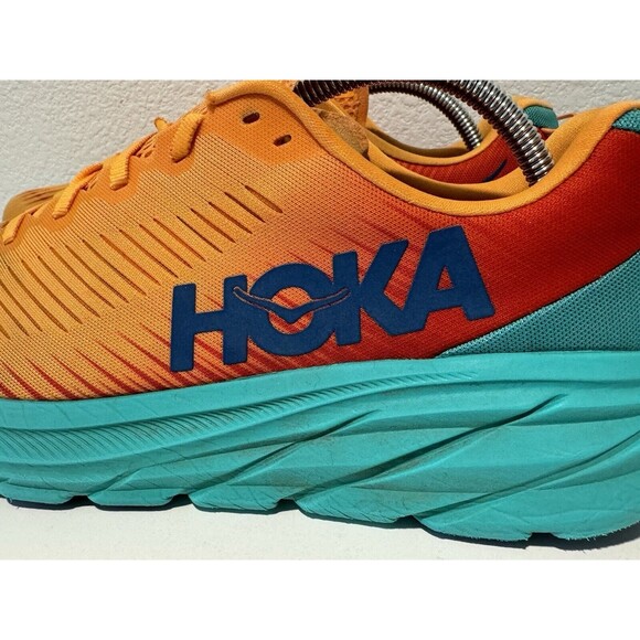 Hoka One Mens Rincon 3 Orange Running Shoes Sz 10.5 D Active Sneakers 1119395 main image 8
